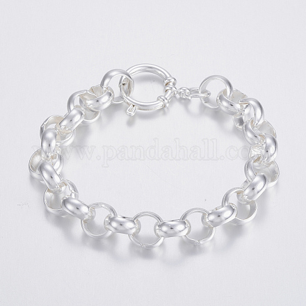 304 Stainlee Steel Rolo Chain Bracelets BJEW-H508-08S-1