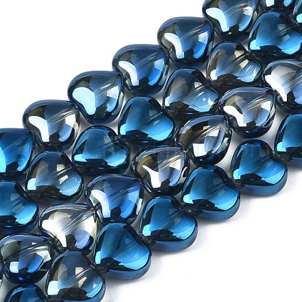 Chapelets de perles en verre électroplaqué EGLA-S188-14-C04-1