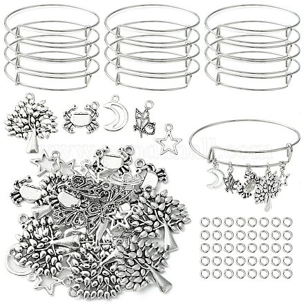 Kit para hacer brazaletes con dijes de diy DIY-FS0005-24-1