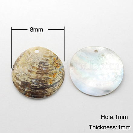 Akoya Shell Pendants BSHE-Q019-8mm-1