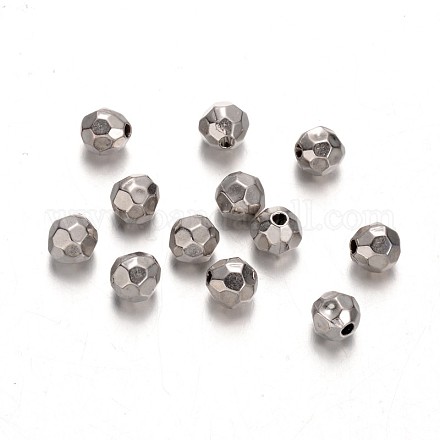 Perles en plastique rondes à facettes ccb CCB-D003-02-1