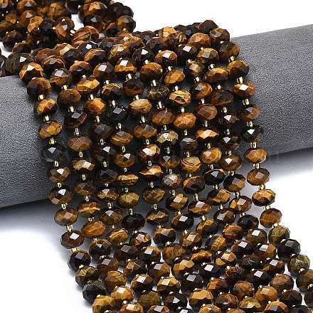 Природных тигровый глаз бисер нитей&nbsp;LS-G-P573-A60-01-1