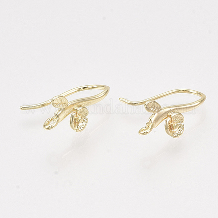 Brass Earring Hooks KK-T038-576G-NF-1