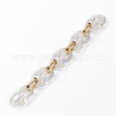 Handmade Transparent Acrylic Cable Chains AJEW-JB00861-03-1