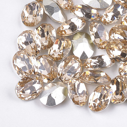 Pointed Back Resin Rhinestone Cabochons CRES-S379-13x18mm-B15-1