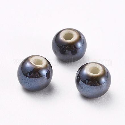 Perles en porcelaine manuelles PORC-D001-18mm-19-1