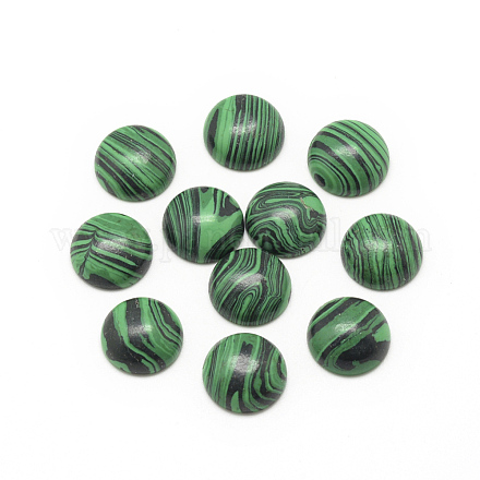 Synthetische Malachit-Cabochons X-G-R416-10mm-38-1
