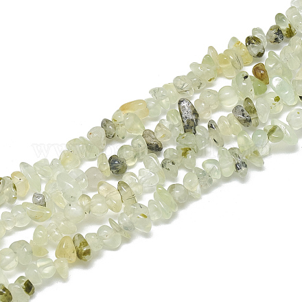 Chapelets de perles en préhnite naturelle G-S315-30-1