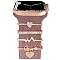 5Pcs 5 Style Rectangle Alloy Watch Band Charms Set with Crystal Rhinestone, Watch Band Studs Decorative Ring Loops, Crystal, 2x0.3cm, 1Pc/style