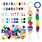 DIY Bracelets Making Kits, Including Acrylic Beads and Acrylic Beads, Mixed Color, 19.5~21.5x13.5~14.5x13.5mm, Hole: 6.5mm
