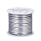 Round Aluminum Wire, Silver, 12 Gauge, 2mm, about 98.42 Feet(30m)/roll