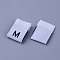 Clothing Size Labels(M), Garment Accessories, Size Tags, White, 18x12.5x1mm, 200pcs/bag