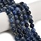 Natural Sodalite Beads Strands, Faceted, Round, 10mm, Hole: 1mm, about 38~39pcs/strand, 15.16''(38.5cm)