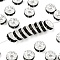 Brass Grade A Rhinestone Spacer Beads, Straight Flange, Rondelle, Silver, Jet, 8x3.8mm, Hole: 1.5mm