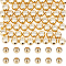 60Pcs 201 Stainless Steel Spacer Beads, Rondelle, Golden, 4x3mm, Hole: 2.5mm