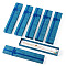 Cardboard Necklace Jewelry Boxes, with Bowknot Ribbon, Rectangle, Dark Blue, 20x4.1x2.2cm