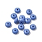 Transparent Acrylic Beads, Rondelle, Faceted, Blue, 8.5x5mm, Hole: 1.8mm