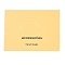Paper Foldable Header Cards, Word Printed Packaging Paper Card with Hanging Hole, Rectangle, Gold, 6x8x0.04cm, Hole: 1cm
