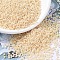 MIYUKI Round Rocailles Beads, Japanese Seed Beads, 11/0, (RR441) Opaque Dark Cream Luster, 2x1.3mm, Hole: 0.8mm, about 50000pcs/pound