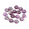 3/0 Baking Paint Glass Beads, Round Hole, Rondelle, Purple, 5~5.5x3~3.5mm, Hole: 1.6~1.8mm, about 3750pcs/pound