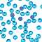 Beebeecraft 1 Bag About 288Pcs Hotfix Rhinestone Grade AA Aquamarine Half Round Crystal Gems for Clothes Shoes DIY Crafts Supplies