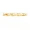 Brass Fold Over Clasps, Real 18K Gold Plated, 63mm