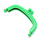 Plastic Purse Frame Handle for Bag Sewing Craft Tailor Sewer, Lime, 50x85x12mm, Hole: 1.5mm