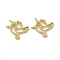 Brass Pigeon Pendants, Bird Charms, Long-Lasting Plated, Rack Plating, Lead Free & Cadmium Free, Real 18K Gold Plated, 12.5x16x2mm, Jump Ring: 5x1mm, Inner Diameter: 3mm