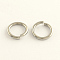 Tarnish Resistant 304 Stainless Steel Open Jump Rings, Stainless Steel Color, 12 Gauge, 12x2mm, Inner Diameter: 8mm, Hole: 8mm