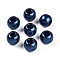 ABS Plastic Imitation Pearl European Beads, Large Hole Rondelle Beads, Marine Blue, 11.5~12x10mm, Hole: 4~5mm, about 780pcs/500g