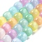 Natural Selenite Beads Strands, Dyed, Barrel Beads, Mixed Color, 8.5mm, Hole: 1.2mm, about 48pcs/strand, 15.35''(39cm)