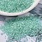 MIYUKI Delica Beads, Cylinder, Japanese Seed Beads, 11/0, (DB1707) Mint Pearl Lined Glacier Blue, 1.3x1.6mm, Hole: 0.8mm, about 100000pcs/500g
