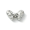 Alloy Beads, Butterfly, Platinum, 8.5x15x5mm, Hole: 1.6mm