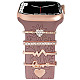 5 pièces 5 style rectangle alliage bracelet de montre breloques sertie de strass en cristal PW-WG74689-04-1