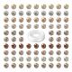 100 pièces 8mm perles de jaspe aqua terra naturel DIY-LS0002-35-2