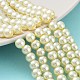 Chapelets de perles rondes en verre peint X-HY-Q003-6mm-21-1