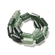 Verde naturale quarzo fragola fili di perline G-N327-06-23-3