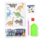 Kits de pegatinas de pintura de diamante de dinosaurio diy para niños DIY-O016-07-1