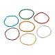 Ensemble de bracelets de cheville en perles de verre bling AJEW-AN00461-4