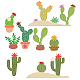 GLOBLELAND Cactus Potted Metal Cutting Dies Desert Theme Die Cuts Stencil Template Moulds for Scrapbook Embossing Album Paper Card Making DIY-WH0263-0209-6