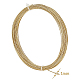 BENECREAT 18 Gauge/1mm Engraved Twist Gold Wire 10m Textured Copper Wire Half Hard Copper Wire for Jewelry Beading Craft Work CWIR-BC0002-11G-5