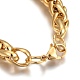 Ion Plating(IP) 304 Stainless Steel Wheat Chain Bracelets BJEW-L634-12G-3