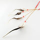 Damen gefärbte Feder geflochtene Wildleder Schnur Stirnbänder OHAR-R187-06-3