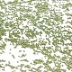 カラーメッキDIY 3Dネイルアート装飾ミニガラスビーズ  小さなキャビアネイルビーズ  黄緑  0.6~0.8mm  約450 G /袋 MRMJ-R038-E26-2
