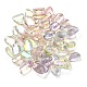 Perlas de acrílico transparentes iridiscentes arco iris chapado uv OACR-F006-04-3