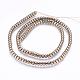 Electroplate Non-magnetic Synthetic Hematite Bead Strands G-P277-02-2