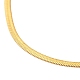 Collares de cadena de serpiente de 304 acero inoxidable NJEW-F285-01A-3