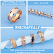 UNICRAFTALE 16pcs Rose Gold Blank Core Ring 8 Sizes Stainless Steel Finger Ring for Inlay Round Grooved Empty Ring Blanks with Velvet Pouches for Jewelry Making RJEW-UN0001-28-5