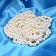 Redondo shell hebras de abalorios de perlas BSHE-L011-8mm-A013-2