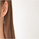 Boucles d'oreilles avec pendentif en 925 argent sterling EJEW-BB57476-A-4